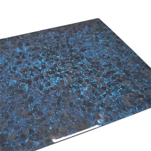 Colored forged carbon fiber board