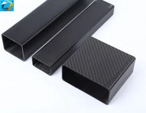 3k Twill Matte Carbon Fiber Rectangular Tube